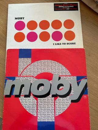 Vinilos Moby: Hymn + I Like To Score