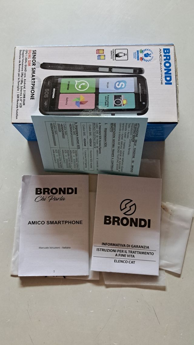 Brondi AMICO Smartphone Senior Dual SIM
