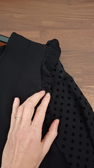 Maglione Zara nero M - maniche trasparenti
