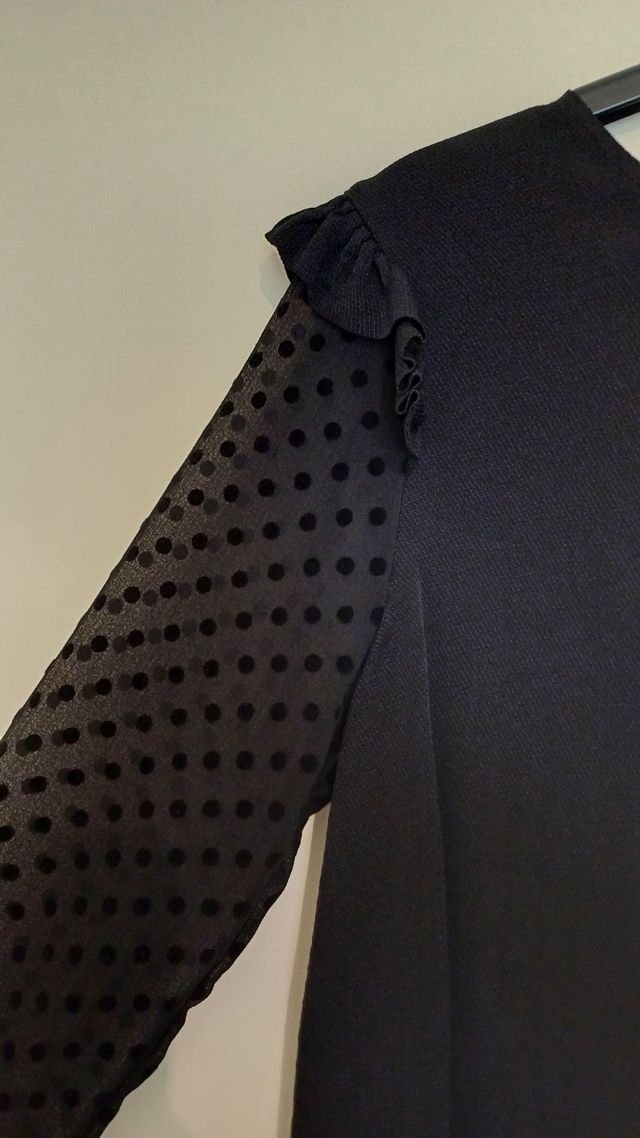 Maglione Zara nero M - maniche trasparenti