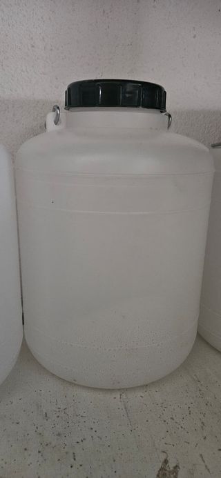 5 Bidones de plástico 10L uso alimentario