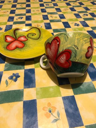 Tazza Campo di  e piatto