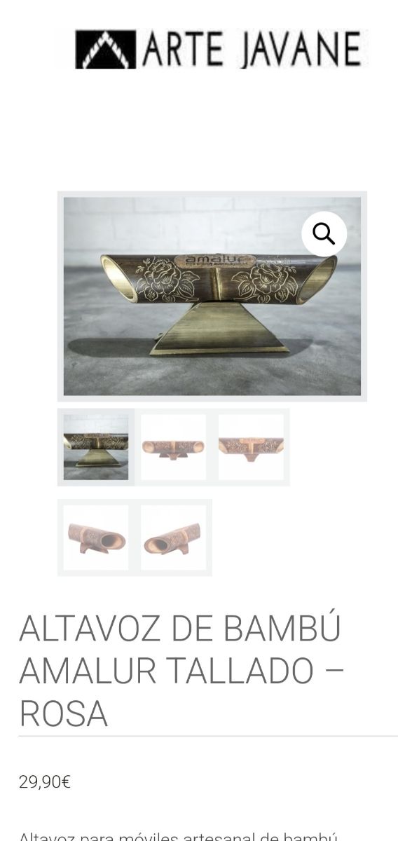 Altavoz Amalur bambú