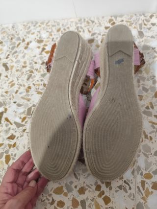 Sandalias Keca esparto rosa