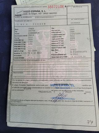 Iveco 35s14  más largo y alto de su gama 2007