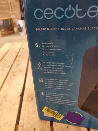 Mini nevera Cecotec 6L Bolero