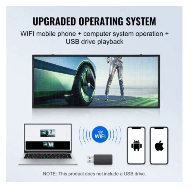 Panel LED publicitario 99x41cm