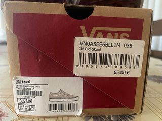 Vans Old Skool beige niño.Talla 34.5 Eu.