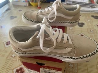 Vans Old Skool beige niño.Talla 34.5 Eu.
