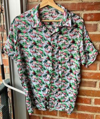 Camisa hawaiana flamencos Brasil