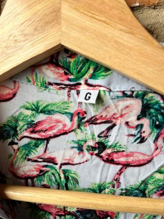 Camisa hawaiana flamencos Brasil