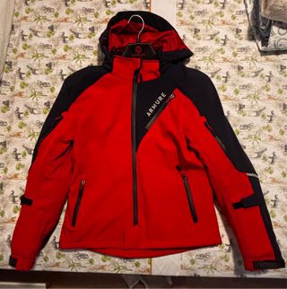 Chaqueta moto Armure roja-negra