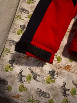 Chaqueta moto Armure roja-negra