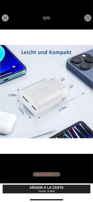 Caricatore USB-C da 25 W - 2 porte
                  
