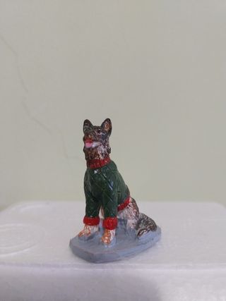 Figura Perro Sweater Navidad