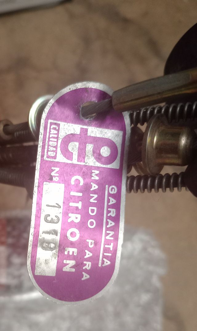 Mando Citroen 1318. Cables embrague Citroen a