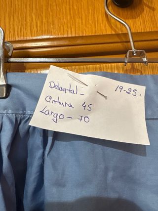 Delantal azul de baturra