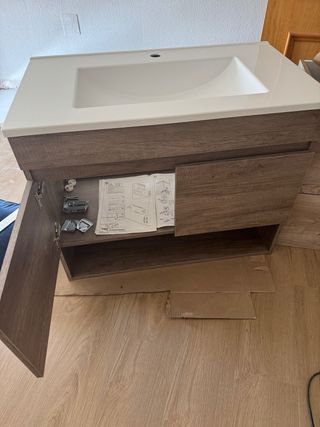 Mueble baño 80cm - Madera