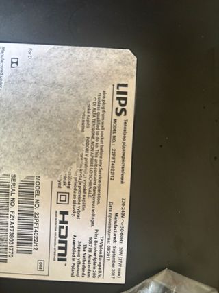 TV Philips 22" negra