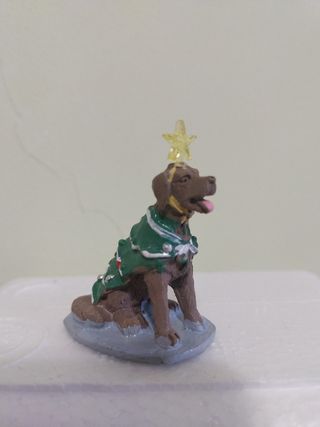 Figura perro árbol Navidad