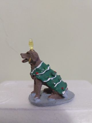 Figura perro árbol Navidad