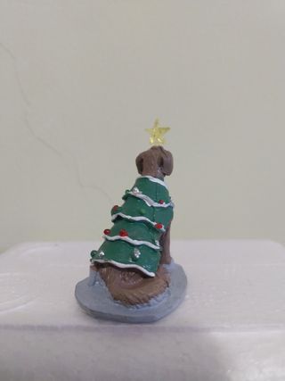 Figura perro árbol Navidad