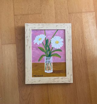 Cuadro flores - pintura acrílica