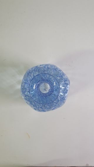Bottiglia vetro Murano blu