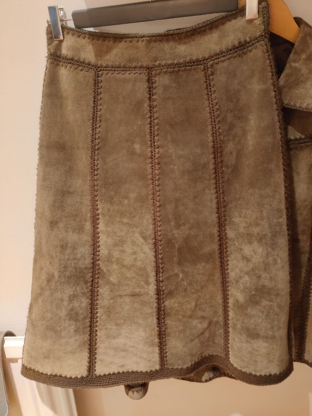 Conjunto Mango ante marrón