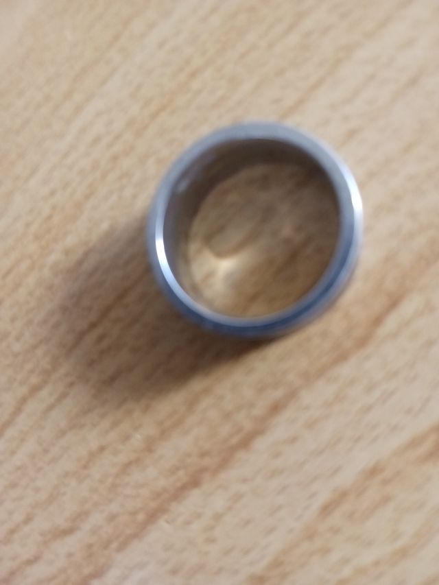 Anillo Adolfo Domínguez plata-negro