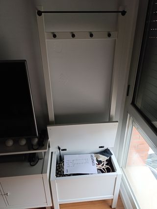 Perchero zapatero Ikea HEMNES blanco