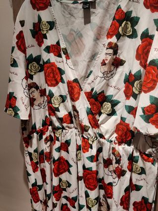 Vestido Frida Kahlo talla grande 
