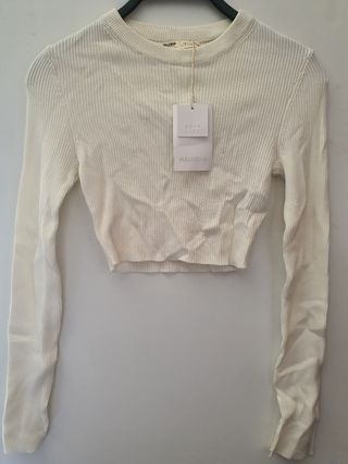 Top corto Pull&Bear blanco
