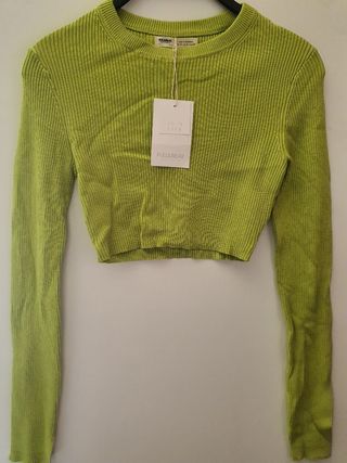 Top corto Pull&Bear blanco