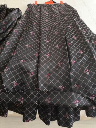 Traje regional mujer - Negro y morado