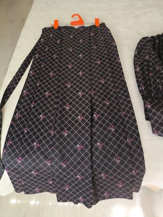 Traje regional mujer - Negro y morado