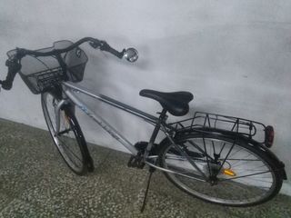 Bicicleta paseo Gris - Cesta