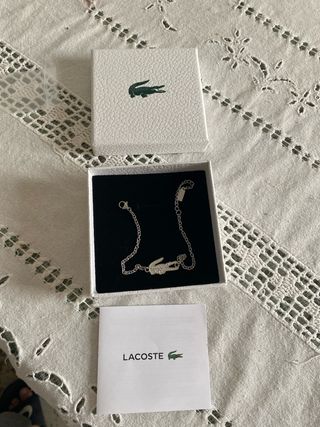 Pulsera Lacoste mujer plata