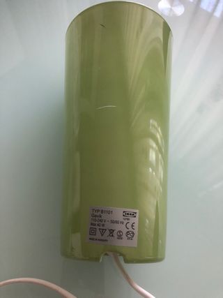 Lámpara pie verde IKEA