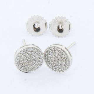 Pendientes oro blanco brillantes