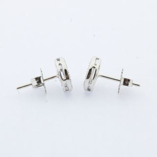 Pendientes oro blanco brillantes