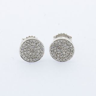 Pendientes oro blanco brillantes