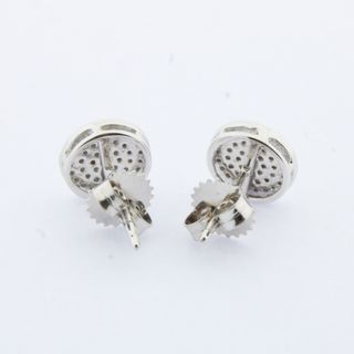 Pendientes oro blanco brillantes