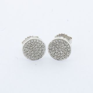 Pendientes oro blanco brillantes