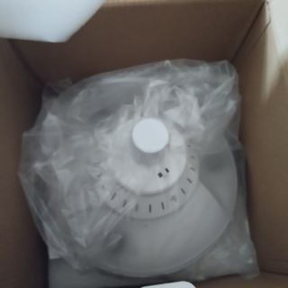 Ventilador techo blanco con luz
(Leroy Merlin)
