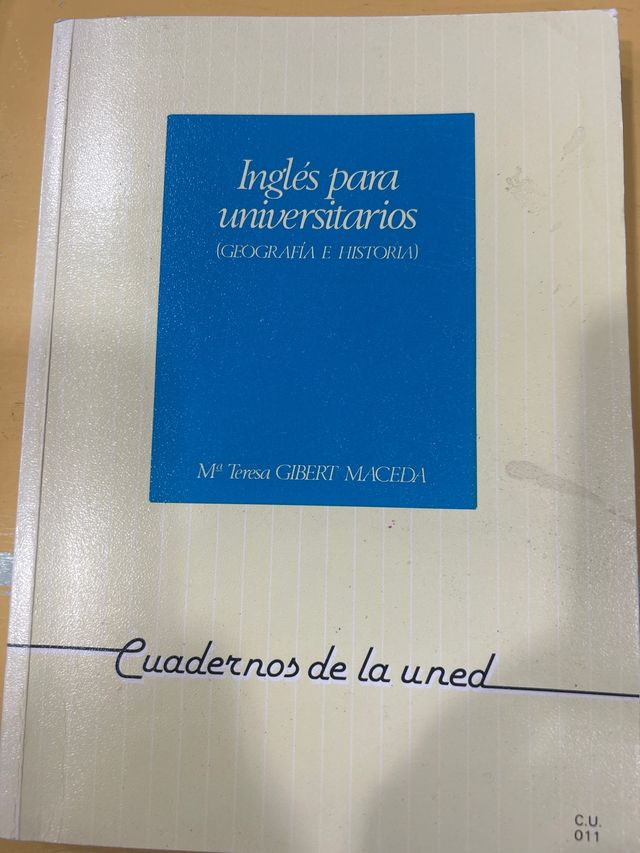 Inglés para universitarios (geografía e histori...