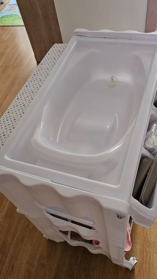 Cambiador Bebe con Bañera