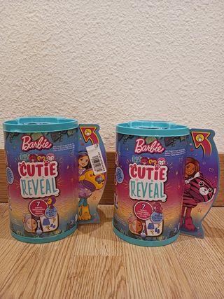 Lote 2 Muñecas Mini Barbie Cutie Reveal