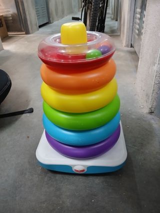 Torre apilable Fisher-Price + saco de bolas 