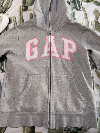 Sudadera GAP gris con capucha